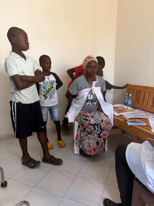 NCD Camp - International guests with community members